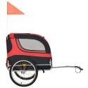 [EU] Pet Bike Trailer 91765 Dog Carrier for Dogs and Pets with Durable Frame Breathable Protective Net Pet Cart, Easy Assembly, 