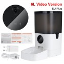 6L WiFi/bluetooth/Video Smart Automatic Pet Feeder Timer APP Control Voice Record for Cat Supplies Dog Dispenser - 6L Wifi Versi