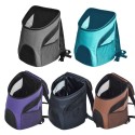 Pet Carrier Premium Travel Outdoor Mesh Backpack Carry Bag Accessory Dog Cat Rabbit Small Pets Cage  - Lake Blue