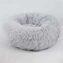 4 Size Dog Cat Round Bed Sleeping Bed Plush Pet Bed Kennel Sleeping Cushion Puppy - Wine S