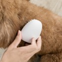   Pet Dog Silicone Comb Hair Removal Brush Smooth Surface Easy Cleaning From  - Oval