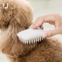   Pet Dog Silicone Comb Hair Removal Brush Smooth Surface Easy Cleaning From  - Oval
