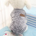 Dog Clothes Warm Puppy Outfit Pet Jacket Coat Winter Dog Clothes Soft Sweater Clothing - 2XL Brown