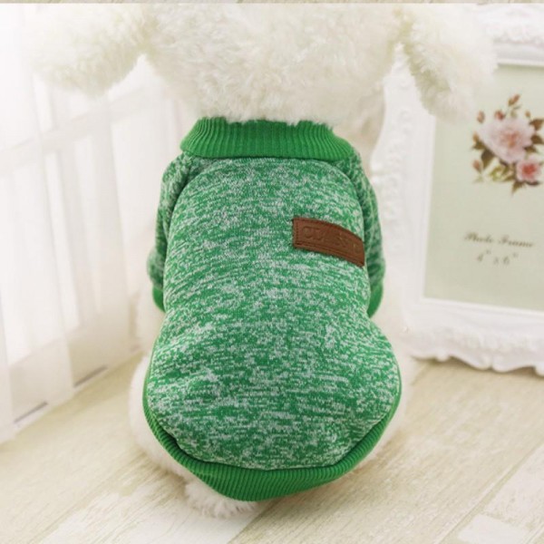 Dog Clothes Warm Puppy Outfit Pet Jacket Coat Winter Dog Clothes Soft Sweater Clothing - 2XL Brown
