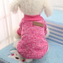 Dog Clothes Warm Puppy Outfit Pet Jacket Coat Winter Dog Clothes Soft Sweater Clothing - 2XL Brown