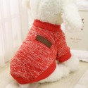 Dog Clothes Warm Puppy Outfit Pet Jacket Coat Winter Dog Clothes Soft Sweater Clothing - 2XL Brown