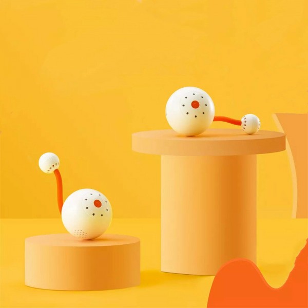 Interactive Cat LED Rolling Ball USB Rechargeable Electric Self Rotating LED Ball Connect to MiJia APP with Small Tail Storage B