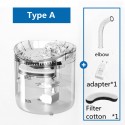 1.8L Pet Water Dispenser Filter Automatic Circulation Water Pet Fountain 2 Water Flow Modes 6° Slope Design Ultra Silent Pump - 