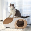 Cat Kennel Scratch Board Cat Toy Large Size Grinding Nails for Pet Supplies Sand Litter Box Bedpan - Type A