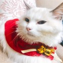 Christmas Pet Coldproof Cloak Costume Clothes For Christmas Parties Christmas Costume Funny Pet Cat Party Cosplay Apparel Clothi
