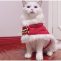 Christmas Pet Coldproof Cloak Costume Clothes For Christmas Parties Christmas Costume Funny Pet Cat Party Cosplay Apparel Clothi