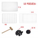 DIY Large Cat Villa Home Pet Bed Pet Cage White Wire Fence Dog Kennel Anti-skip Cat Fence Plastic Home Wooden Hammer - 32 pcs