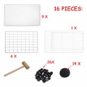 DIY Large Cat Villa Home Pet Bed Pet Cage White Wire Fence Dog Kennel Anti-skip Cat Fence Plastic Home Wooden Hammer - 32 pcs