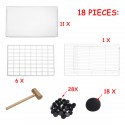 DIY Large Cat Villa Home Pet Bed Pet Cage White Wire Fence Dog Kennel Anti-skip Cat Fence Plastic Home Wooden Hammer - 32 pcs