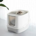 Cat Litter Box Fully Enclosed Anti-Splash Deodorant Cat Toilet For Cats Two-Way with Shovel High Capacity Pet Supplies Litter As