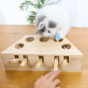Cat Toys Hamster Machine Funny Cat Toy Solid Wood Pet Supplies Whac-A-Mole Mouse -  Rectangle Shape