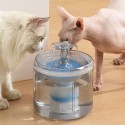 Cat Water Fountain Dog Water Dispenser 88OZ 2.6L Automatic Pet Drinking Fountain Transparent Upgraded with Filter and Adjustable