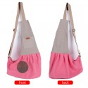 Pet Carrier Carrying Cat Dog Puppy Small Animal Sling Front Carrier Mesh Comfort Travel Tote Shoulder Bag Pet Backpack -  Pink