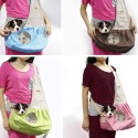 Pet Carrier Carrying Cat Dog Puppy Small Animal Sling Front Carrier Mesh Comfort Travel Tote Shoulder Bag Pet Backpack -  Pink
