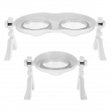 Cat Food Bowls Double Raised - Cat Feeding Bowl Double Dishes Pet Water Feeder Raised with Stand for Cats &amp; Small Dogs - Typ