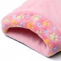 Lovely Warm Cat House Soft Sleeping Bag Cute Cat Bed Cave - L Pink