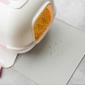 Cat Litter Pad Silicone Material Waterproof White Pet Mat From  - Gray