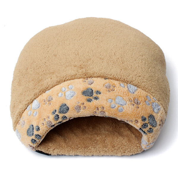 Lovely Warm Cat House Soft Sleeping Bag Cute Cat Bed Cave - L Pink