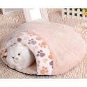 Lovely Warm Cat House Soft Sleeping Bag Cute Cat Bed Cave - L Pink