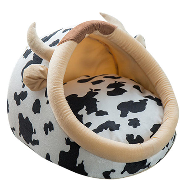 Cute Animal Design Comfortable Indoor House Bed Pet Dog Cat Nests Pad Soft Fleece Bed - Type B
