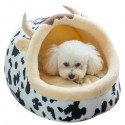 Cute Animal Design Comfortable Indoor House Bed Pet Dog Cat Nests Pad Soft Fleece Bed - Type B