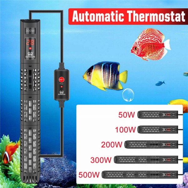 50/100/200/300/500W 18-34℃ Tank Fish Automatic Thermostat Digital Display  Accessories - 100W AU Plug