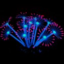 Silicone Glowing Artificial Fish Tank  Coral Plants Ornament Underwater Pets Decor - Pink