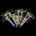 Silicone Glowing Artificial Fish Tank  Coral Plants Ornament Underwater Pets Decor - Pink