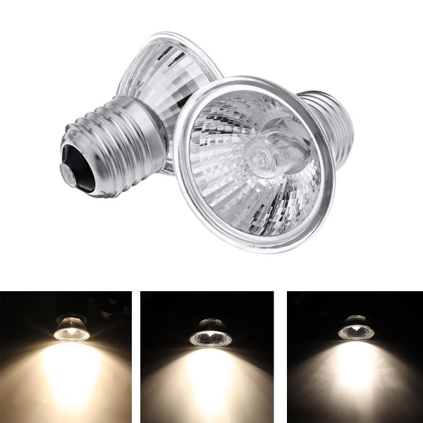 AC220V 25W 50W 75W UVA+UVB Emitter Heater Incubator Reptile Heat Light Lamp Pet Bulb - 25W