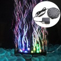 9 LED  Bubble Light Air Stone,Tank LED Air Bubbler Light Submersible Air Pump Bubble Stone Lamp for Turtle Tank Decorati