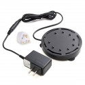 9 LED  Bubble Light Air Stone,Tank LED Air Bubbler Light Submersible Air Pump Bubble Stone Lamp for Turtle Tank Decorati