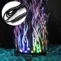 9 LED  Bubble Light Air Stone,Tank LED Air Bubbler Light Submersible Air Pump Bubble Stone Lamp for Turtle Tank Decorati