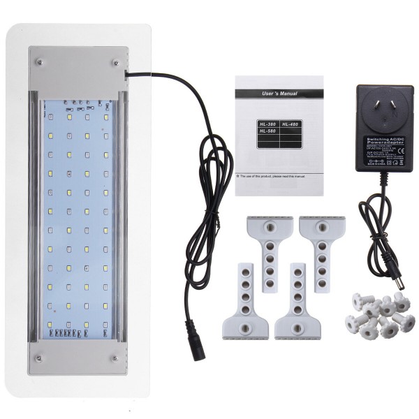 HL-380A With Controller 2835 RGB 303*130*15.5mm 2835 48smd 6.5W Apply to 26-42cm tank lamp Clip lamp  light With Mountin