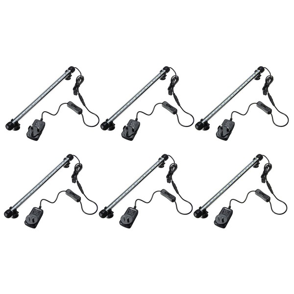 UK AU plug 110-240V 2.5W 38cm 2W 5050 21led  lamp Aquatic animals box diving lights waterproof IP68 glass material with 