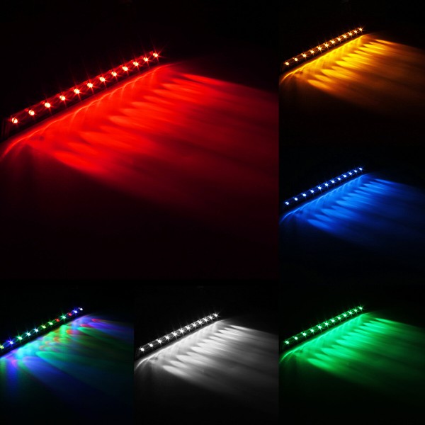 1.5W 32cm 12led with suction cup  tank fish lamp 100-240V - Green