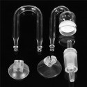 Fish  CO2 Diffuser Check Valve U Shape Glass Tube Suction Cup Kit Tank
