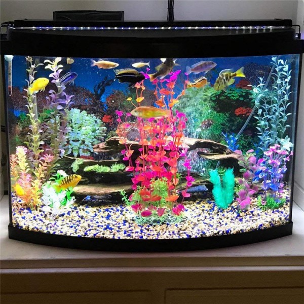 For 65-70CM RGB 78LED  Fish Tank Light  Light Extendable Brackets US/AU/UK  - US Plug