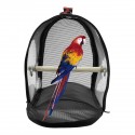 Outdoor Bird Shoulder Bags  Parrot Carry Cage Pet Breathable Space Pet Carrier Bag - Black