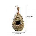 Mini Hanging Humming Bird House Hand Woven Straw Rope Pet Hamster