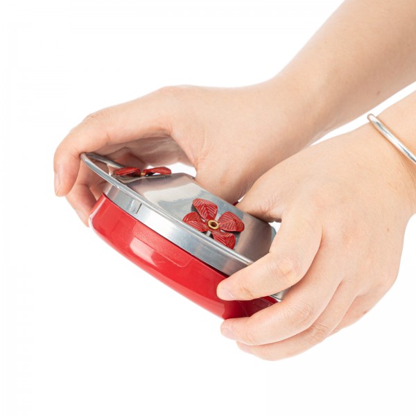 gracosy Hummingbird Feeders for Outdoors, Hand Blown Glass Hummingbird Feeder, for Garden Backyard Decor, 32 Ounces Hummingbird 