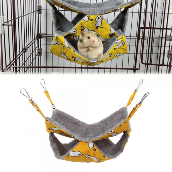 Pet Warmer Hammock Small Animal Hamster Swing Bed Hang House Toy - S 1 Layer #1