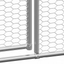   3089326 Outdoor Chicken Cage 3x8x2 m Galvanised Steel Pet Supplies Dog House Pet Home Cat Bedpen Fence Plaype