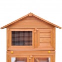   170161 Outdoor Rabbit Hutch Small Animal House Pet Cage 3 Layers Wood Pet Supplies Dog House Pet Home Cat Bed