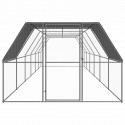   3089328 Outdoor Chicken Cage 3x12x2 m Galvanised Steel Pet Supplies Dog House Pet Home Cat Bedpen Fence Playp