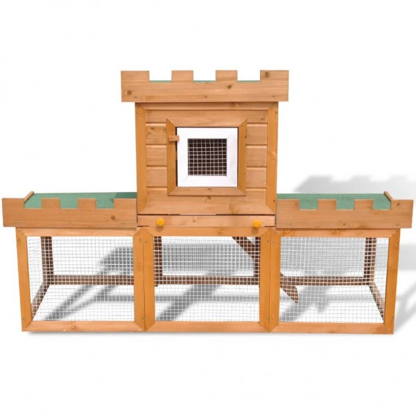   170173 Outdoor Large Rabbit Hutch House Pet Cage Single House Pet Supplies Dog House Pet Home Cat Bedpen Fenc
